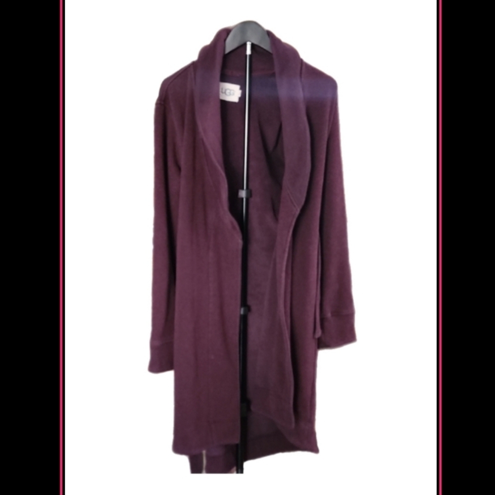 UGG Women’s Open Front Deep Purple Cozy Robe